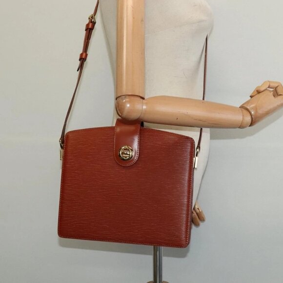 LOUIS VUITTON Epi Capuchin Shoulder Bag Brown M52343 LV Auth BA3920 - Picture 14 of 16